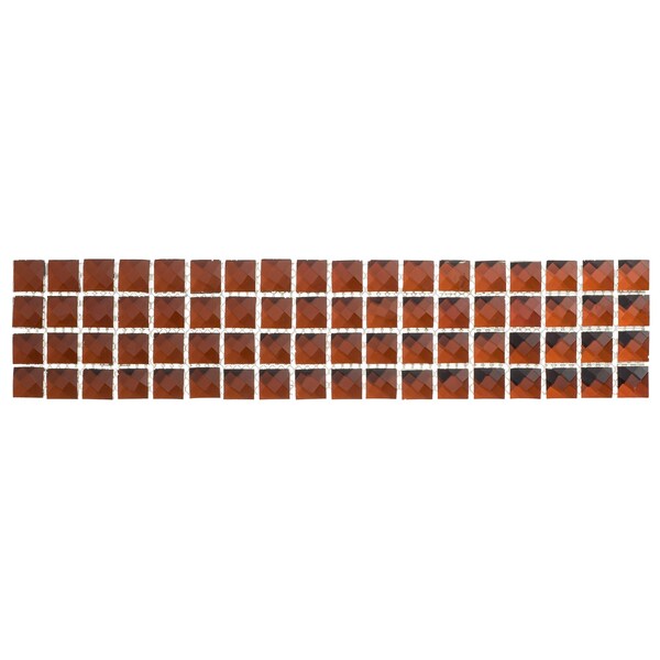 Andova Tiles Brilliance 1" x 1" Beveled Glass Mosaic Wall Tile Trim ANDBRI624 - main